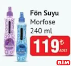 MORFOSE FÖN SUYU 240 ML fiyat ve kampanya bilgisi